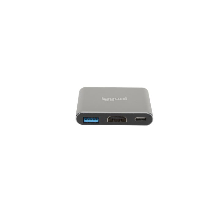 iggual Hub tipo C 3 em 1 HDMI USB3.0 PD100W