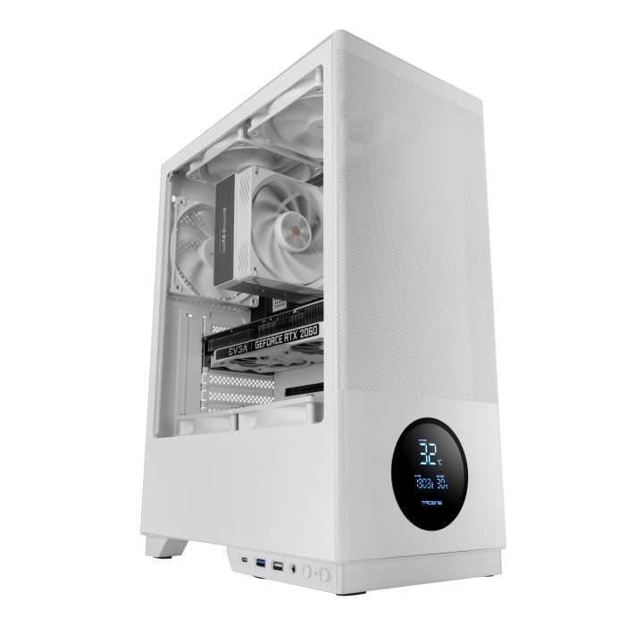 Tacens 2SAGITTA20W Midi Tower PC Case White