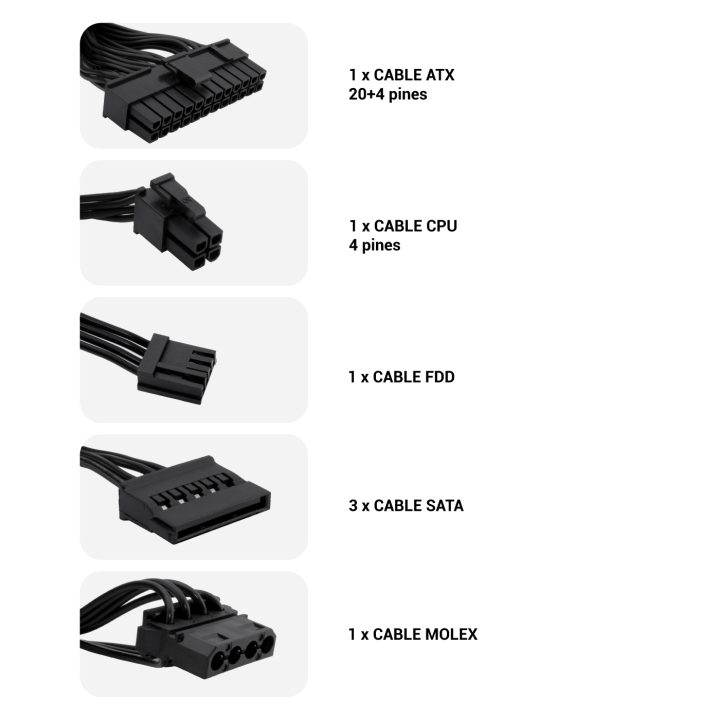 CoolBox FONTE DE ALIMENTAÇÃO SFX BASIC 500GR-S 500W