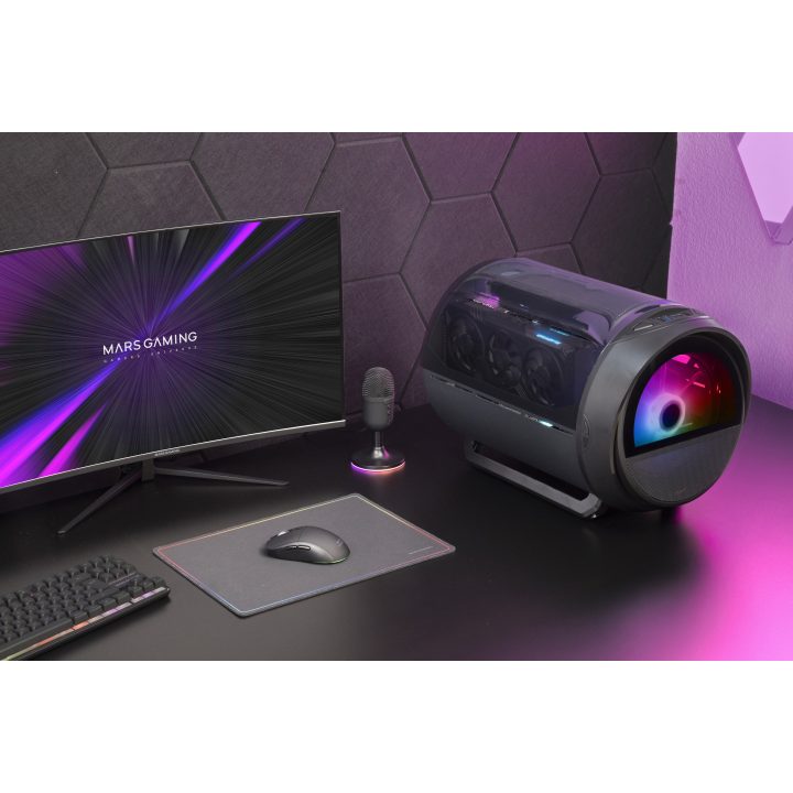 Mars Gaming MC-CYLON Mini Tower Black