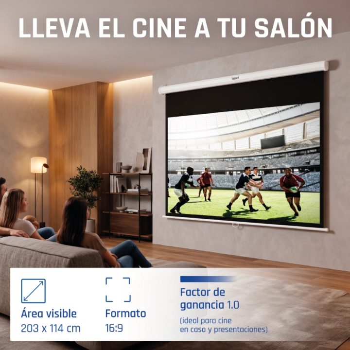 iggual Manual Projection Screen 16:9 92" 203x114 cm