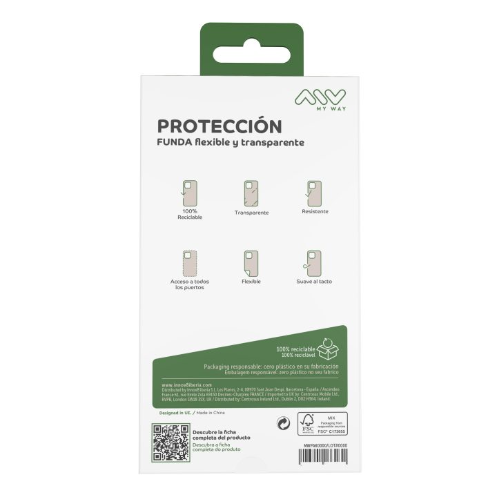 Capa Myway para Apple iPhone 15 transparente (MWCRS0286)