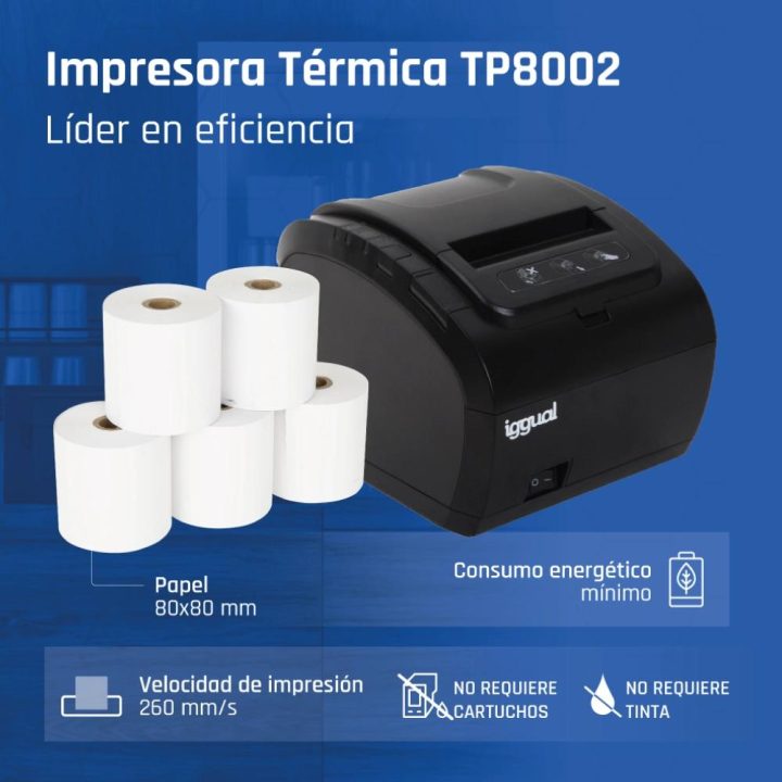 iggual Thermal Receipt Printer TP8002 USB+RS232+Ethernet