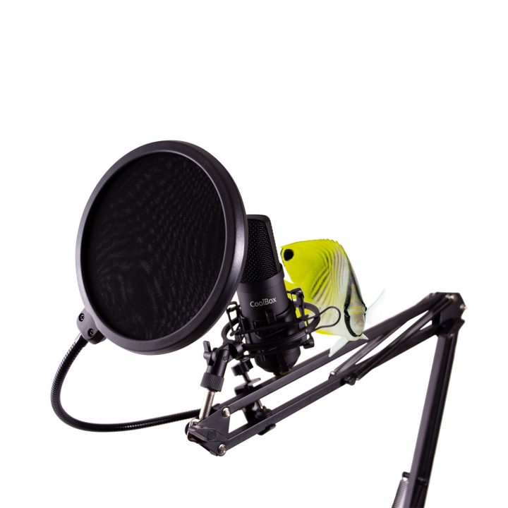 CoolBox MICROFONE STREAMING USB FILTRO+BRAÇO+TRIPODE
