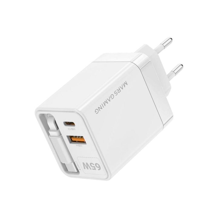 Mars Gaming MDGAN65RW carregador de telemóvel Branco