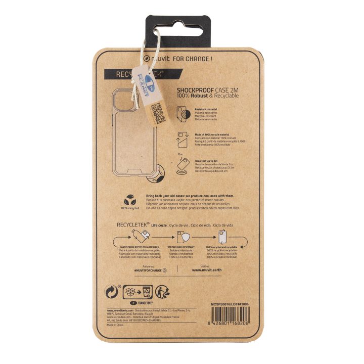 Capa Muvit shockproof 2m para Apple iPhone 14 plus transparente…