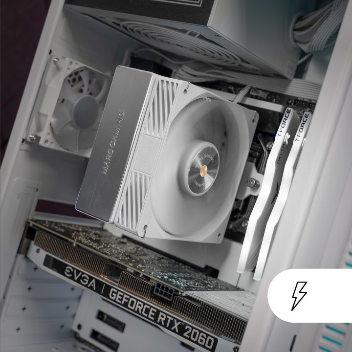 Mars Gaming MCPU-X4W CPU Air Cooler 12 cm White 1 piece(s)