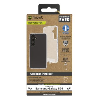 Capa Muvit shockproof 3m para Samsung Galaxy S24 transparente…
