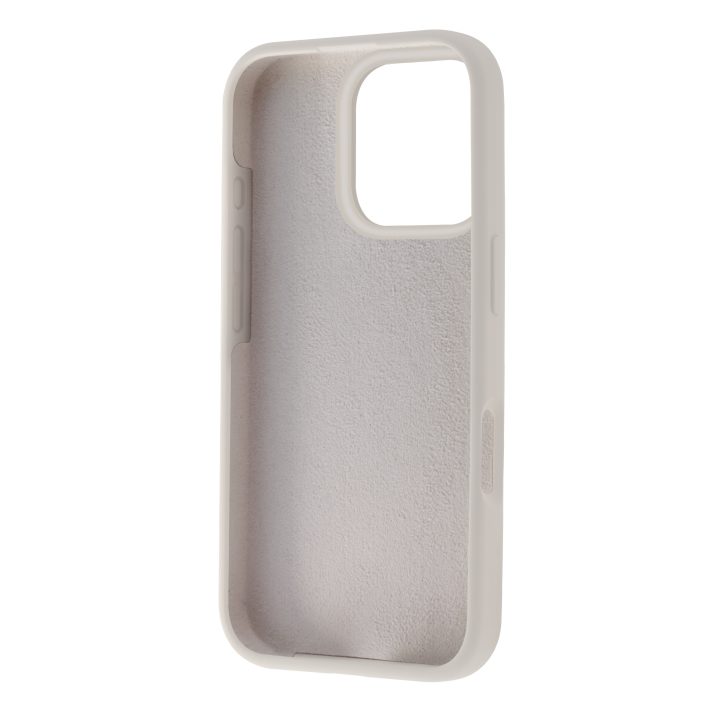 Muvit recycletek liquid silicone case for Apple iPhone 16 Pro nude…