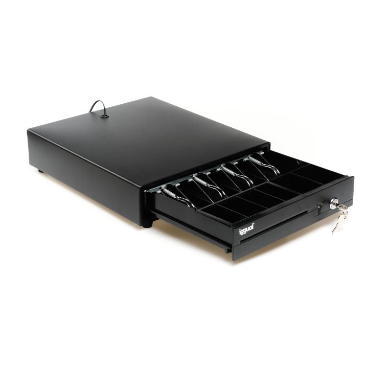iggual Gaveta Portamoedas IRON-15 37cm 4+8 preto
