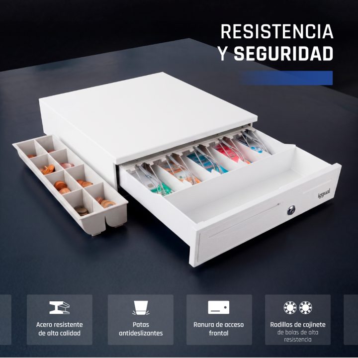 iggual Gaveta de moedas IRON-50PW 5+8 Branco Puro