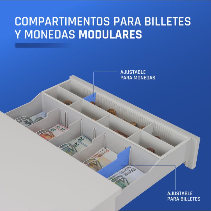 iggual Gaveta de moedas IRON-50PW 5+8 Branco Puro