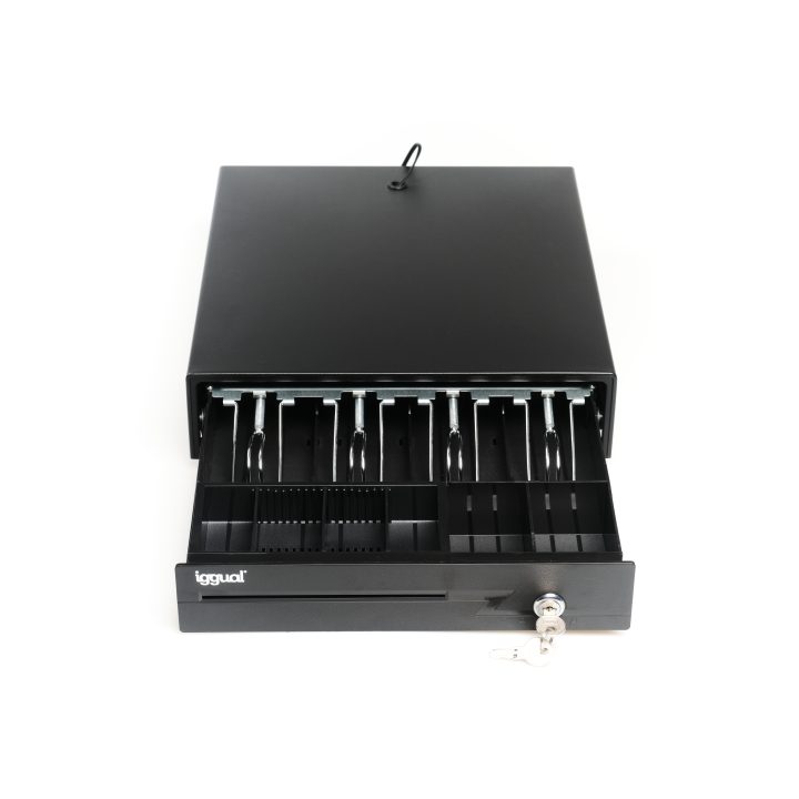 iggual IRON-15 Cash Drawer 37cm 4+8 Black