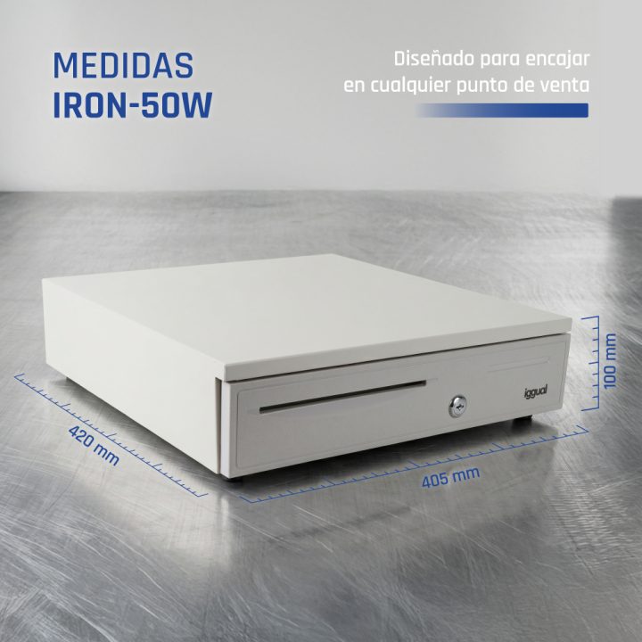 iggual Gaveta de moedas IRON-50PW 5+8 Branco Puro