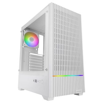 Mars Gaming MCQUANTUMW White Midi Tower PC Case