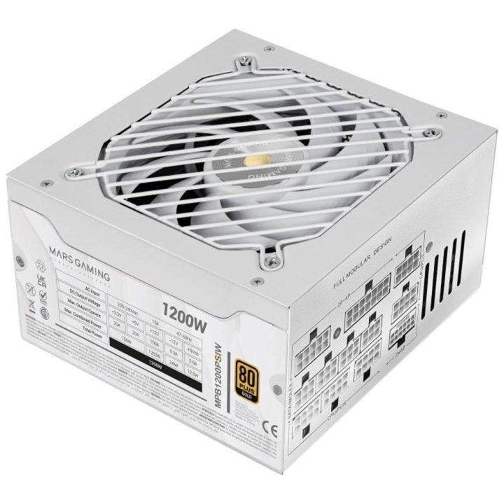 Mars Gaming MPB1200PSIW unidade de fonte de alimentação 1200 W Branco