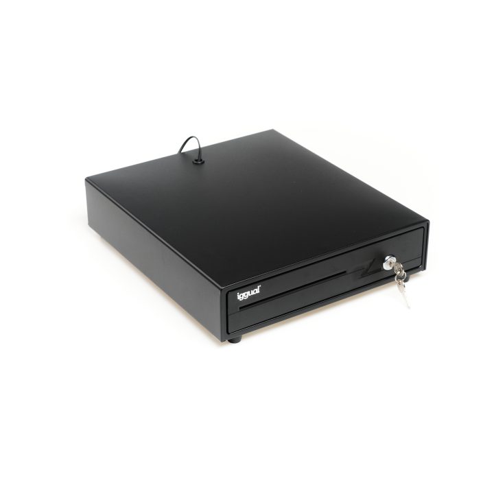 iggual IRON-15 Cash Drawer 37cm 4+8 Black