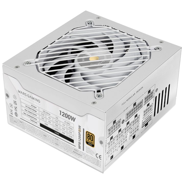 Mars Gaming MPB1200PSIW unidade de fonte de alimentação 1200 W Branco