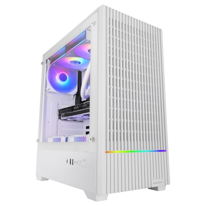 Mars Gaming MCQUANTUMW carcasa de ordenador Midi Tower Blanco