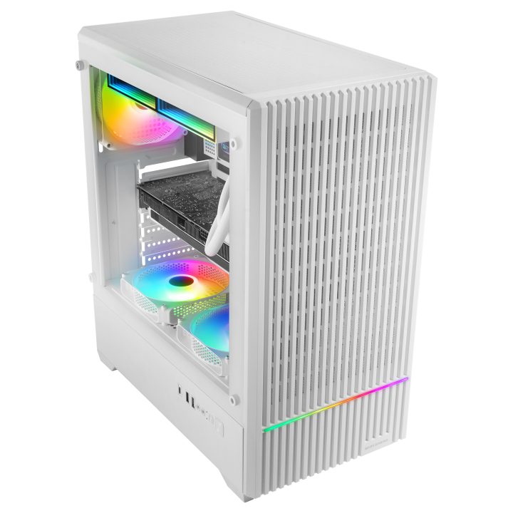 Mars Gaming MCQUANTUMW carcasa de ordenador Midi Tower Blanco