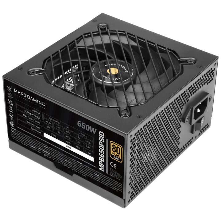 Mars Gaming MPB650PSID unidade de fonte de alimentação 650 W Preto