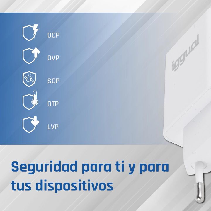 iggual Carregador rápido de parede USB PD tipo C 30W