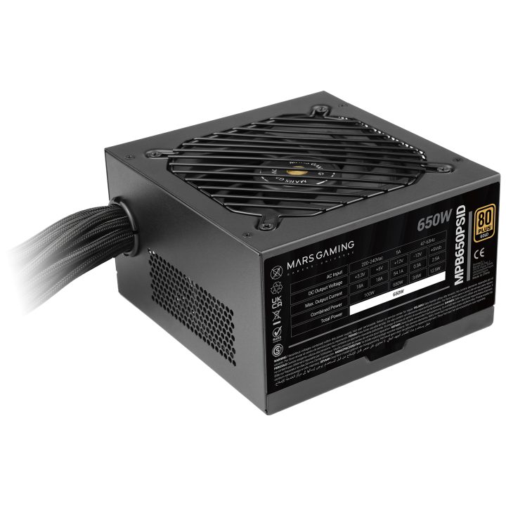 Mars Gaming MPB650PSID Power Supply Unit 650 W Black