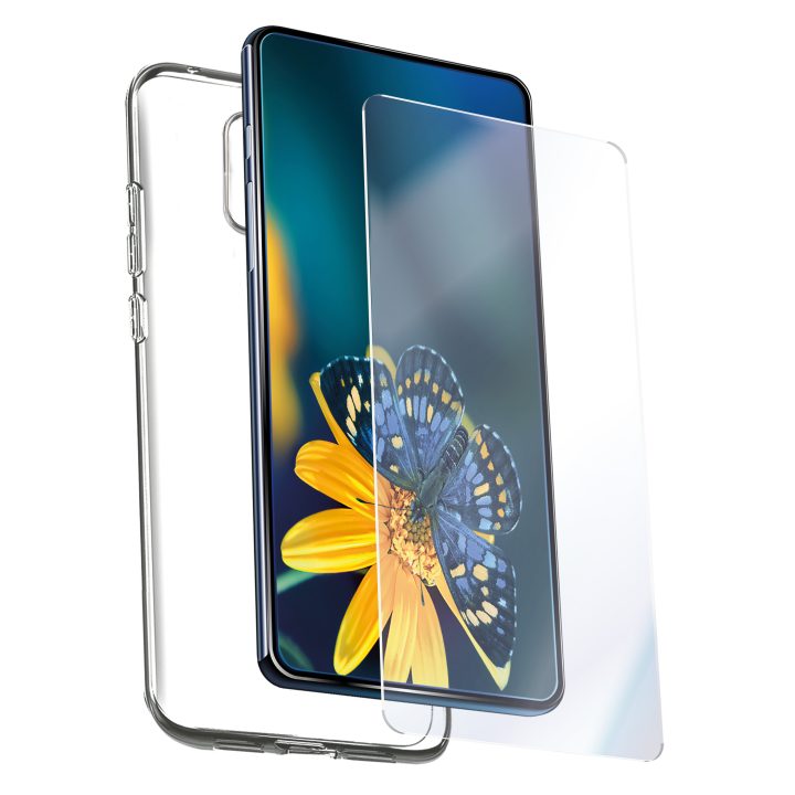 Muvit Case for Samsung Galaxy A34 + Flat Tempered Glass Screen…