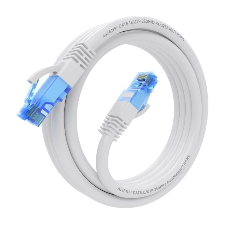 AISENS A135-0821 cable de red Blanco 2 m Cat6 U/UTP (UTP) Alrededor
