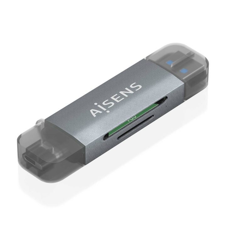 AISENS Lector de Tarjetas SD, Micro SD, MMC, RS-MMC, MMC Micro, USB-A…
