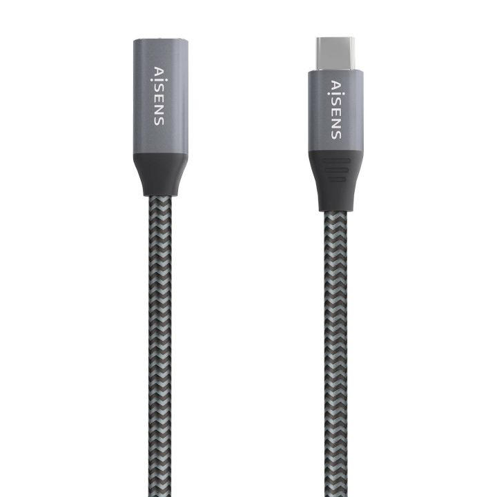 AISENS Cabo USB 3.2 Gen2x2 Alumínio 20Gbps 8K@30Hz 5A 100W, Tipo…