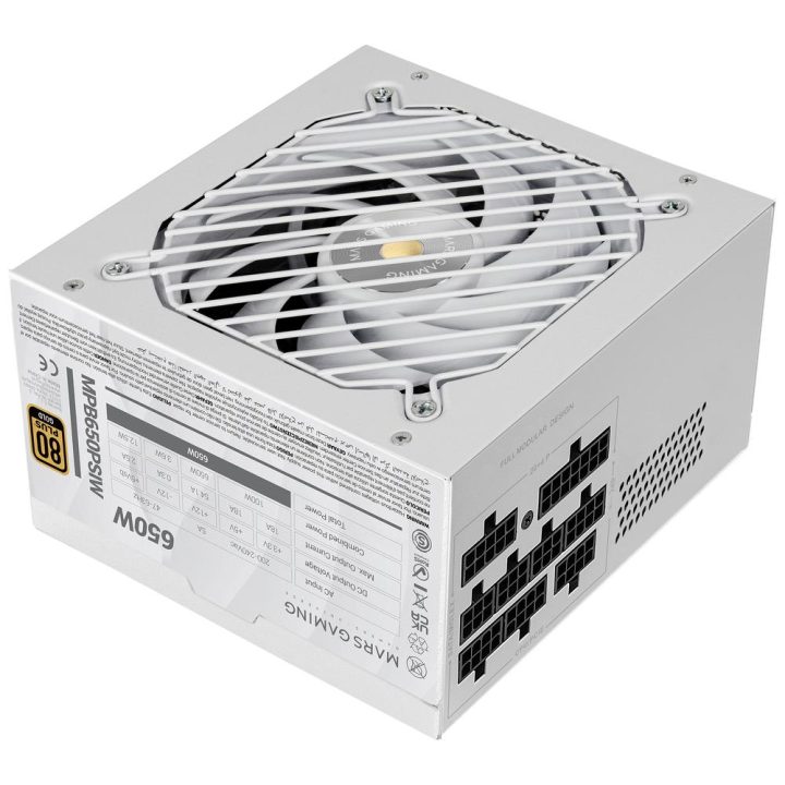 Mars Gaming MPB650PSIW unidad de fuente de alimentación Blanco