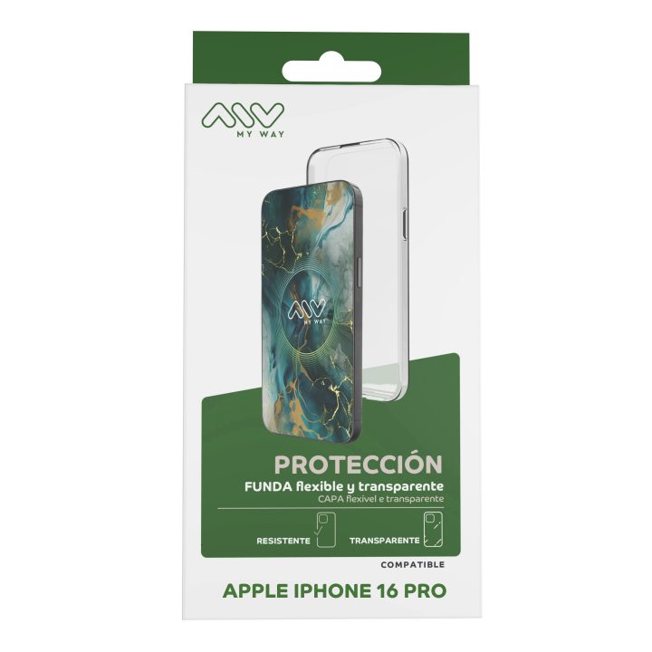 Myway Case for Apple iPhone 16 Pro Transparent (MWCRS0390)