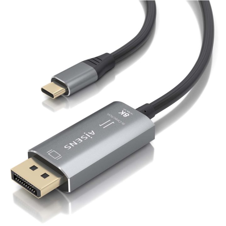 AISENS Cabo Conversor Bidirecional em Alumínio USB-C para DisplayPort…