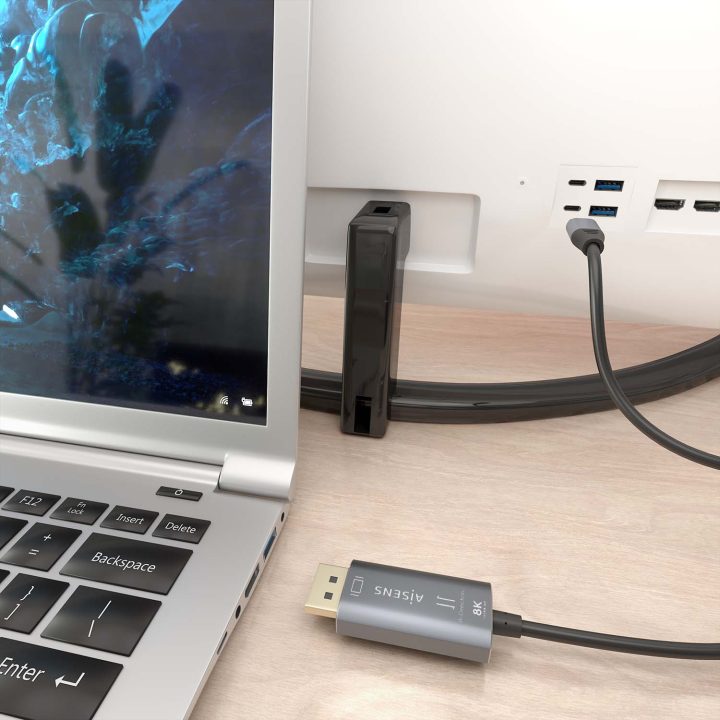 AISENS Cable Conversor Aluminio Bidireccional USB-C A DisplayPort…