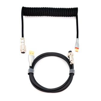 Phoenix Technologies Phoenix Kioru Black Coiled Aviator Cable with…