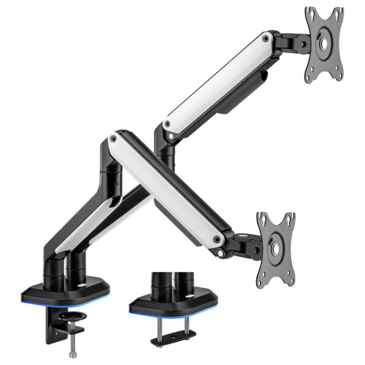 AISENS RGB Gaming Desk Mount Counterbalance Swivel and Tilt…