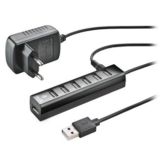 NGS IHUB7 TINY USB 2.0 480 Mbit/s Black