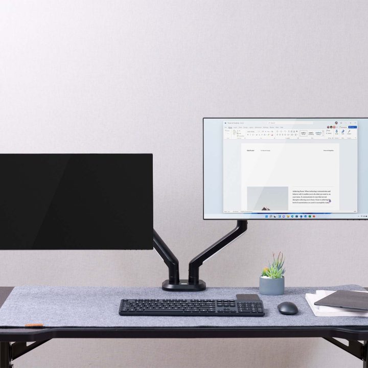 AISENS RGB Gaming Desk Mount Counterbalance Swivel and Tilt…