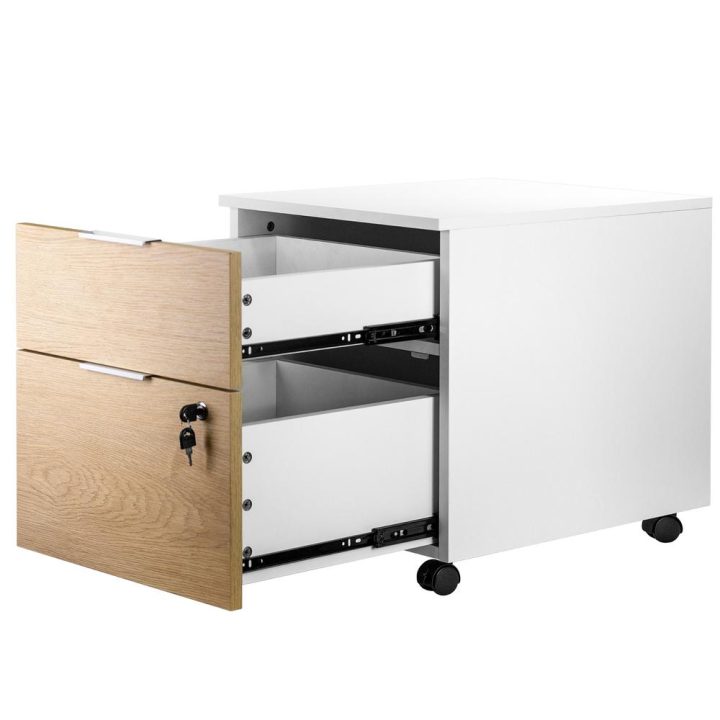 Phoenix Technologies Phoenix Artisan Filing Cabinet White and Natural…