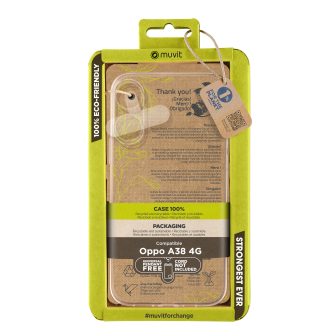Capa Muvit recycletek para OPPO A38 4G transparente (MCCRS0499)