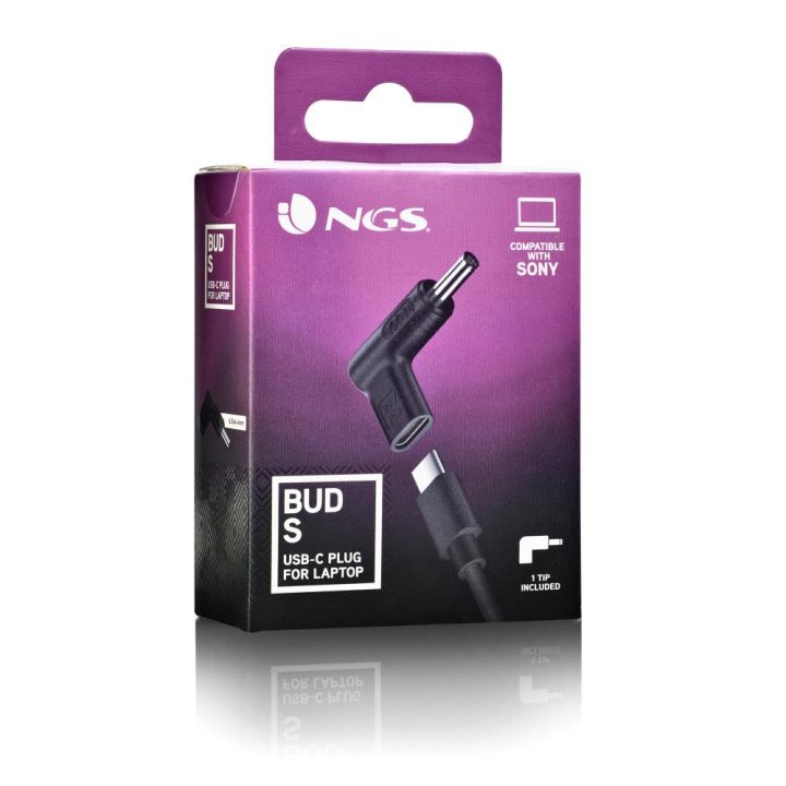 NGS BUD-S Ficha de adaptador de corrente para portátil
