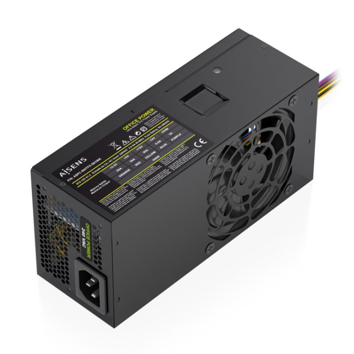 AISENS TFX Power Supply 500W OEM, Black