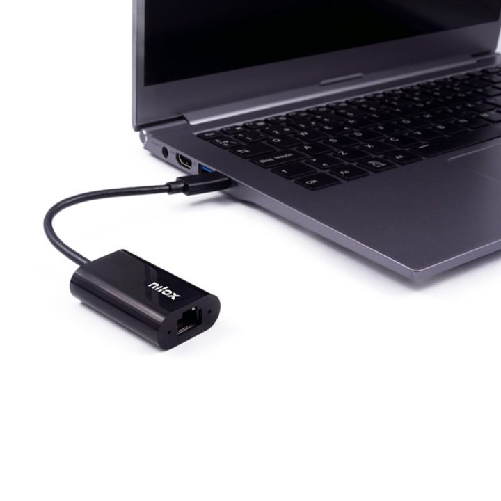 Nilox Adaptador de red USB-C/RJ45 GIGABIT