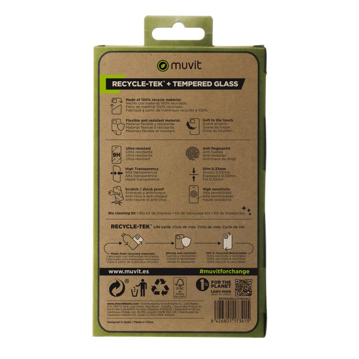 Capa Muvit para Samsung Galaxy A25 5G + protetor de ecrã em vidro…