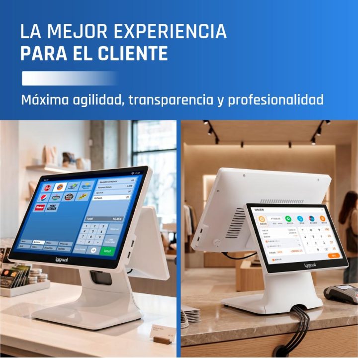 iggual TPV dual 15,6" 11,6" i5 8350U 8+256GB W11 branco
