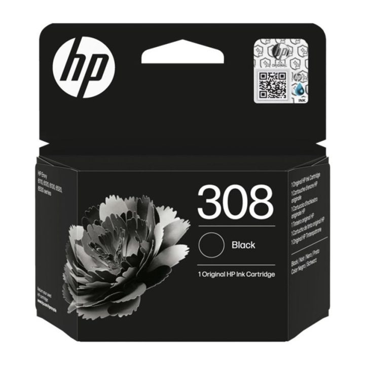 HP Original 308 Black Ink Cartridge