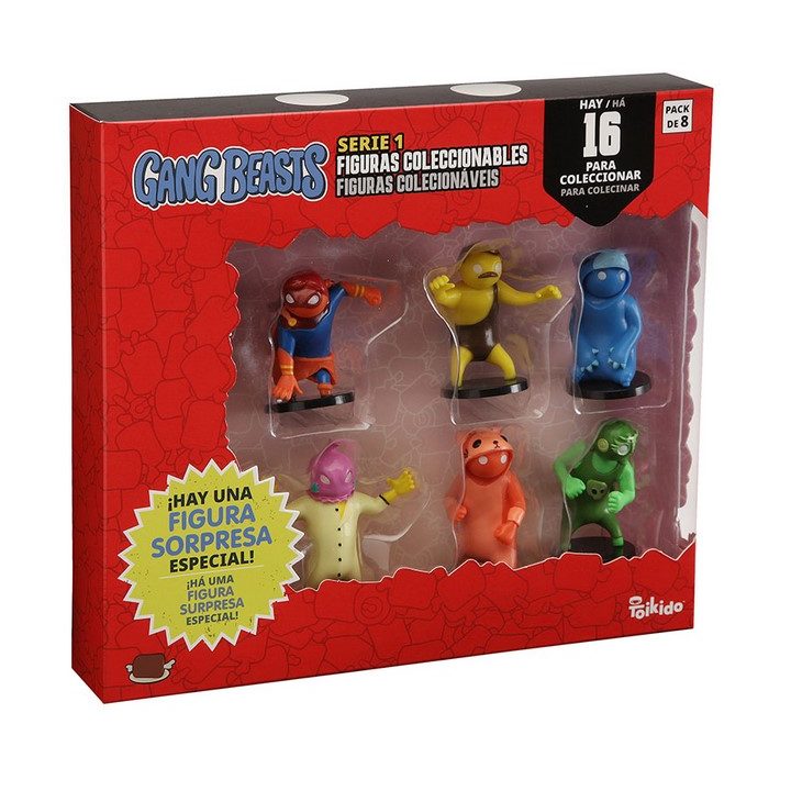 Bizak Figura gang beasts caixa deluxe pack 8 (64117020)