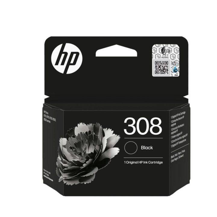 HP Original 308 Black Ink Cartridge