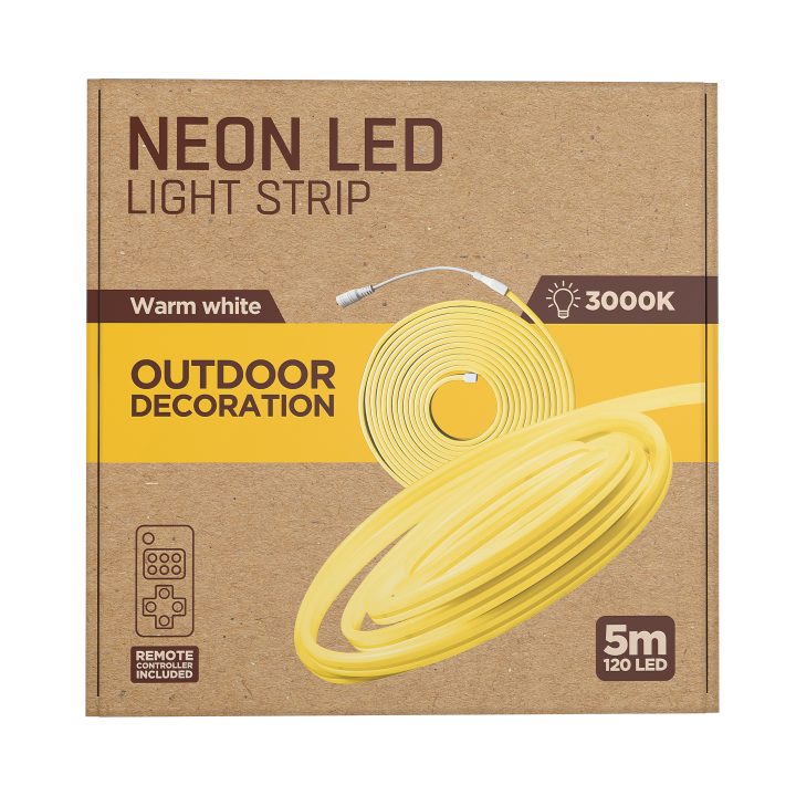 Tira LED Muvit io neon IP65 3000W 5m blanco calido (MIOLST008)